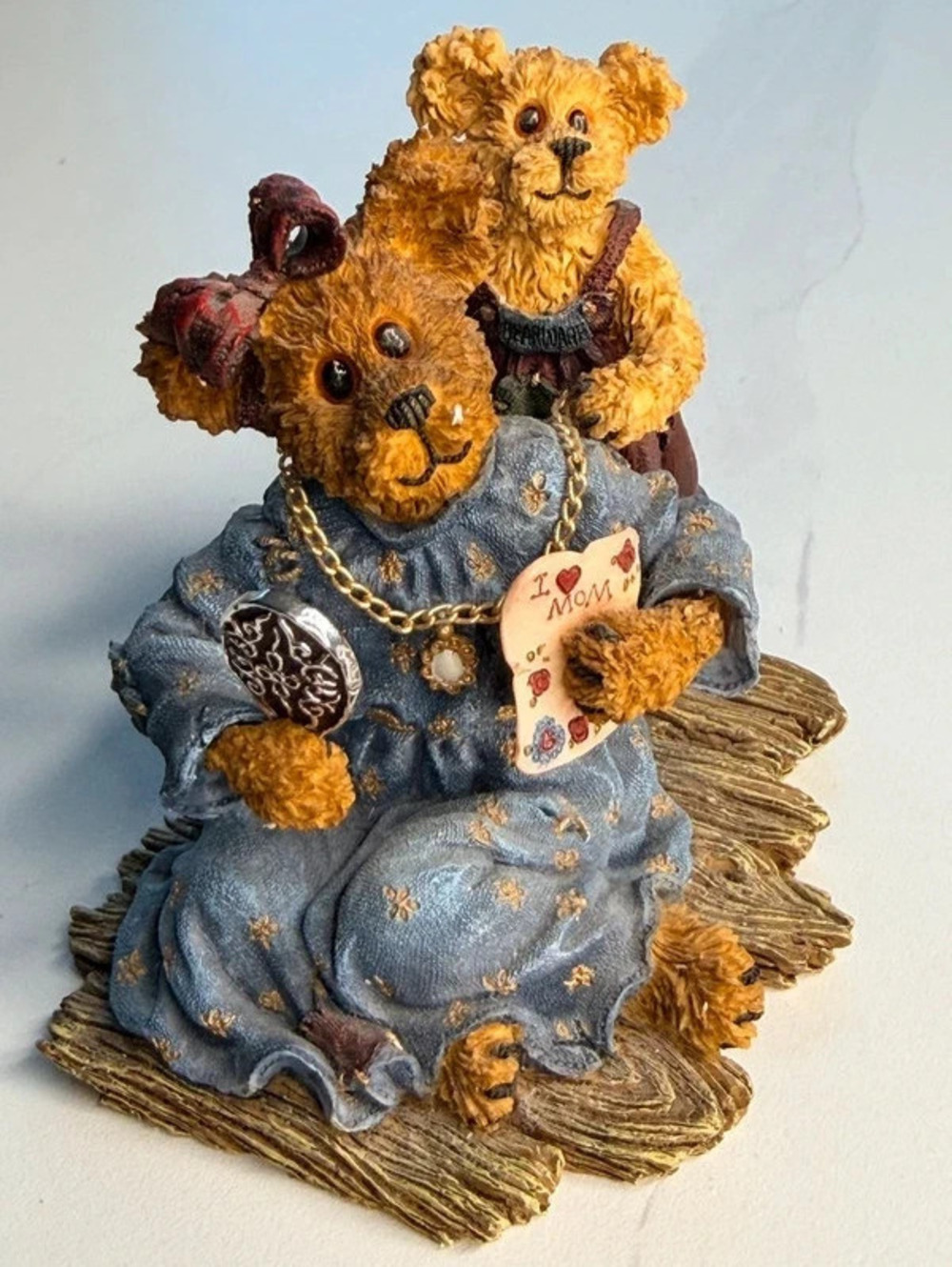 Boyds Bears Karen Everymom & Jewel One of a Kind Bearstone Figurine sku18